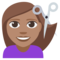 Person Getting Haircut - Medium emoji on Emojione